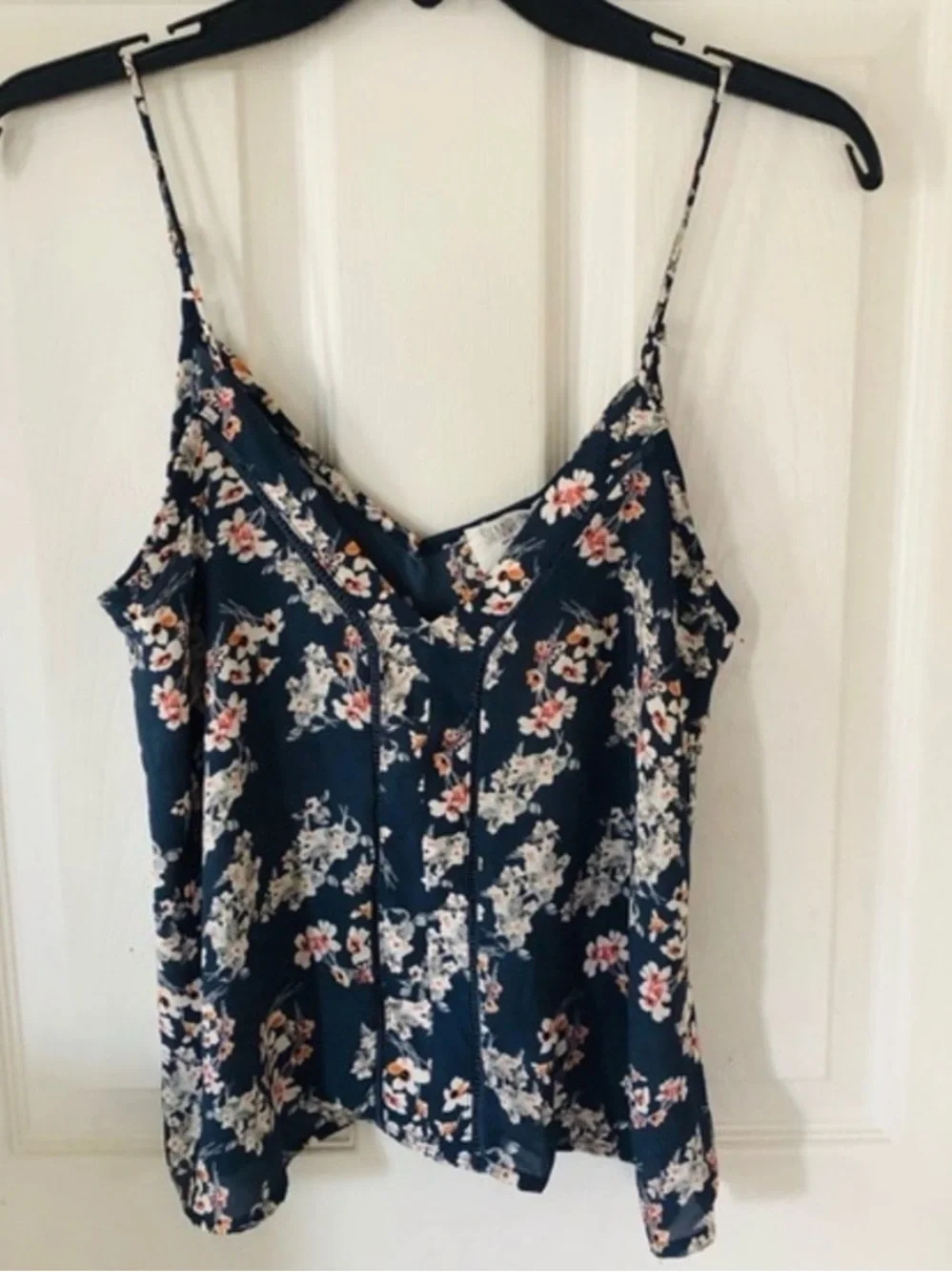 NWT Sienna Sky Navy Floral Spaghetti Strap Tank